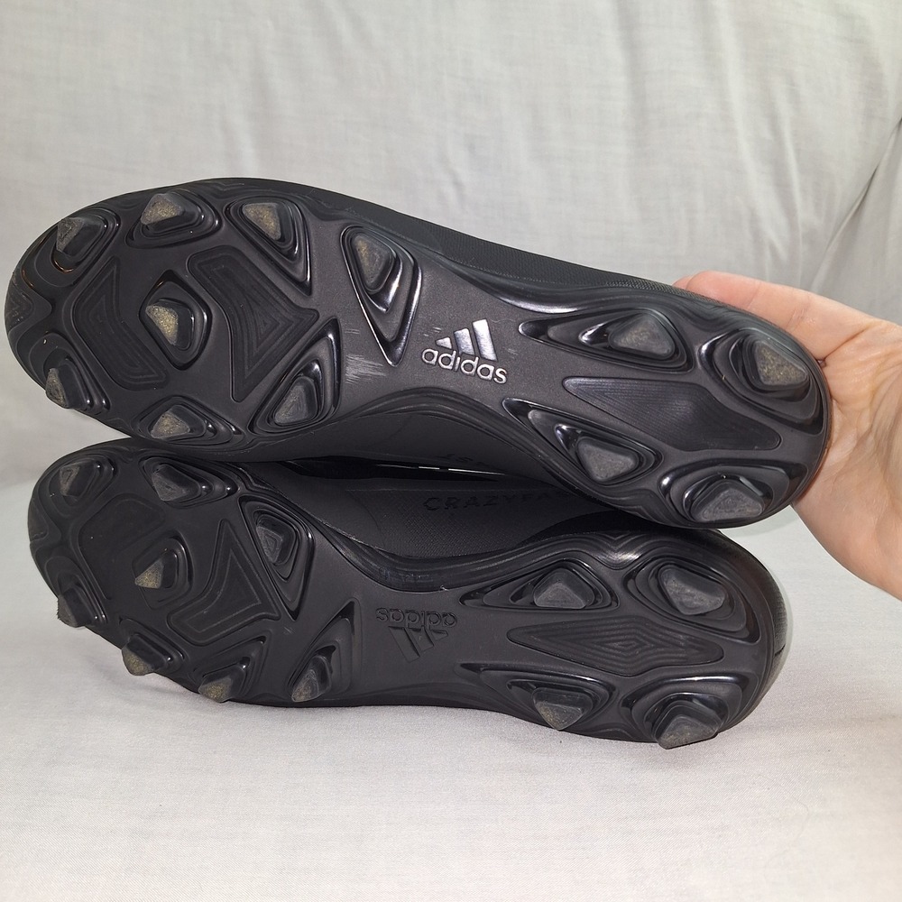Adidas X Crazyfast.4 GY7433 Black Athletic Synthetic Soccer Cleats Mens 10.5 - Picture 2 of 12